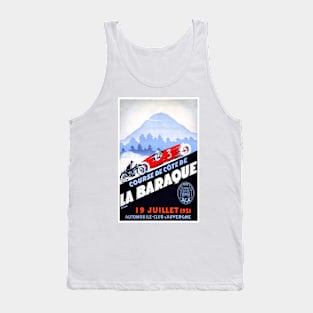 Vintage Travel Poster France Course de Cote de La Baraque Tank Top